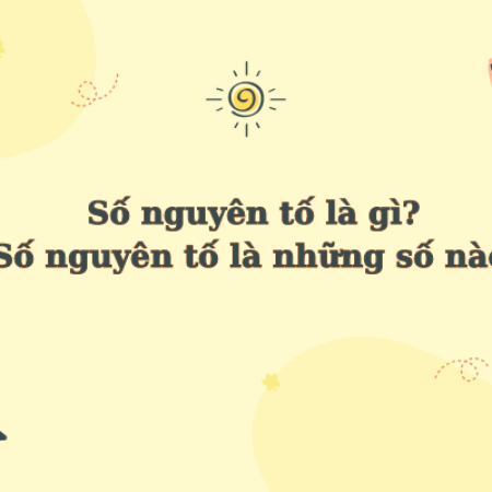 Số nguyên tố là gì? Số nguyên tố là những số nào?