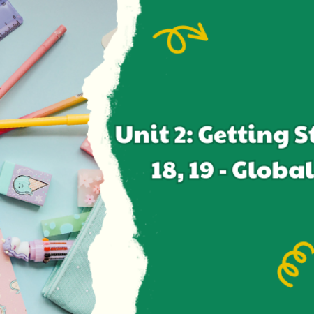 Unit 2: Getting Started trang 18, 19 – Global Success 9