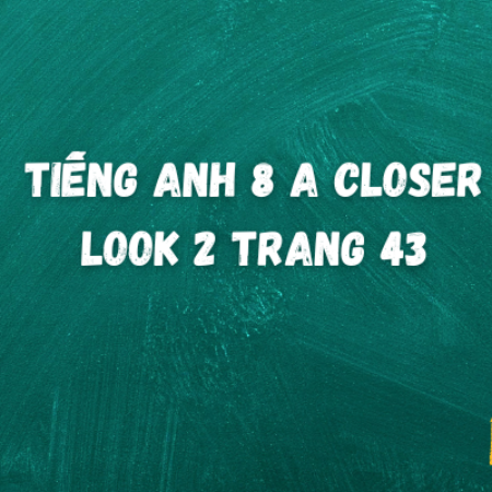 Tiếng anh A Closer Look 2 trang 43 – Global Success