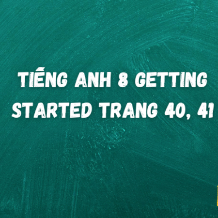 Tiếng anh 8 Getting Started trang 40, 41 – Global Success