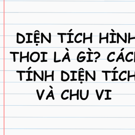 Diện tích hình thoi là gì? Cách tính diện tích và chu vi 