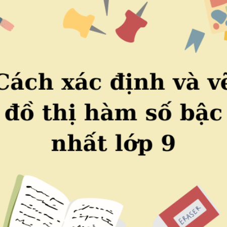 Cách xác định và vẽ đồ thị hàm số bậc nhất lớp 9