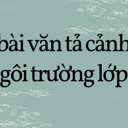 40+ bài văn tả cảnh ngôi trường lớp 5 hay nhất