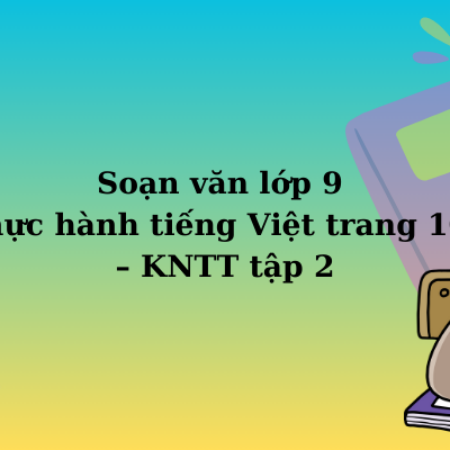 Soạn văn lớp 9 Thực hành tiếng Việt trang 100 – KNTT tập 2