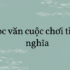 Soạn văn 8: Đọc văn cuộc chơi tìm ý nghĩa tập 2 – KNTT