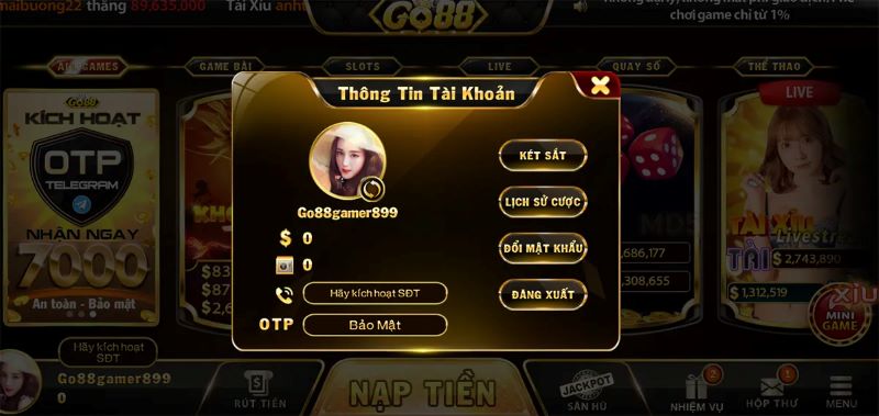 Lưu ý quan trọng khi rút tiền tại Go88
