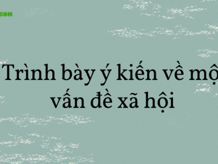 Soạn văn 8: Trình bày ý kiến về một vấn đề xã hội trang 81 tập 2 – KNTT